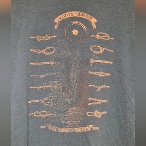 Eddie Bauer Blue Gray Graphic Men's Shirt